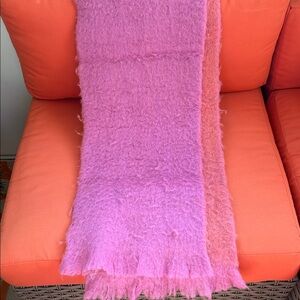 Kate Spade Ombré Pink Wool Blend Scarf